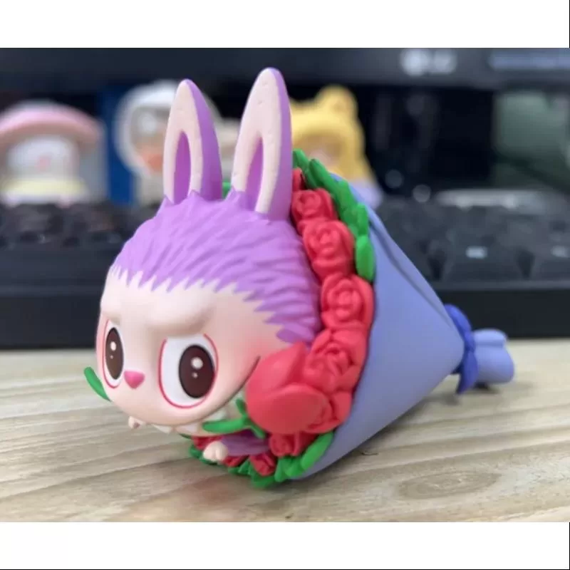 Labubu Die Monster Blumenelfen Serie Rose Labubu