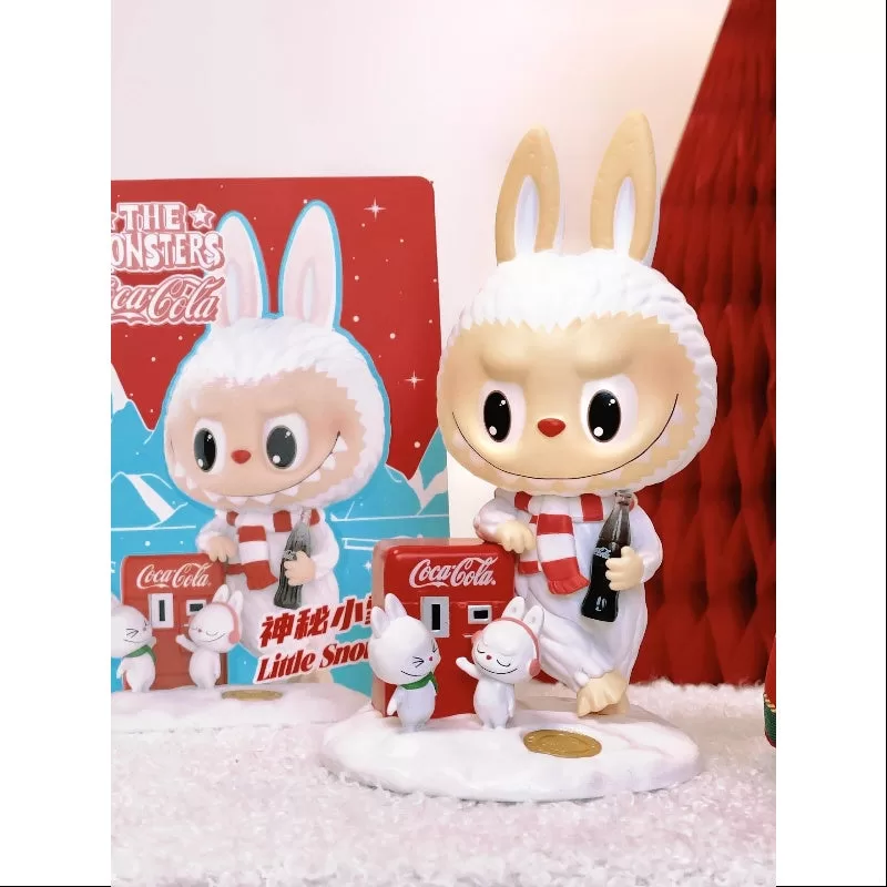 Labubu Die Monster Coca Cola Serie Kleiner Schneemann