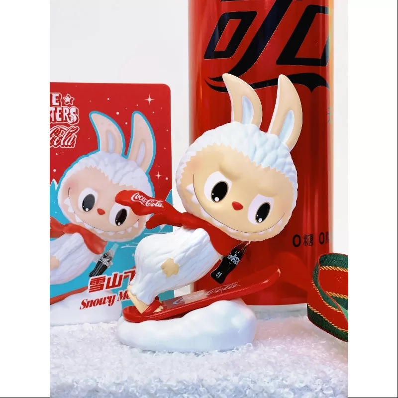 Labubu Die Monster Coca Cola Serie Snowy Mountain