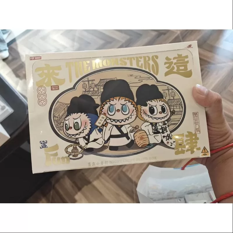 Labubu Die Monster Lasst uns zusammen Spaß haben Nachtlicht Serie Ganzes Set Brandneu mit Kunststoff
