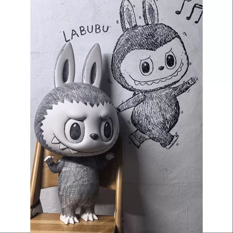 Labubu Die Monster MEGA Labubu 1000% Skizze 2024 LIMITIERT
