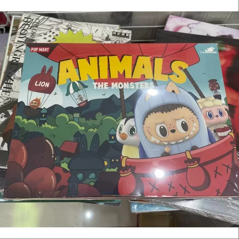 Labubu Die Monster-Tier-Serie Ganzes Set Brandneu mit Kunststoff