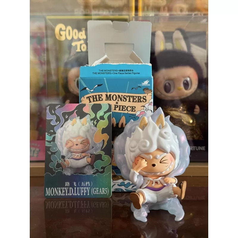 Labubu Die Monster X One Piece Serie Secret MONKEY.D.LUFFY(GEAR5)(1/144)