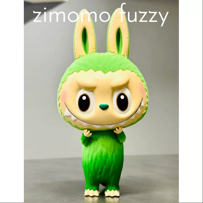 Labubu Die Monster Zimomo Fuzzy Moss Green Figur 2024 PTS Limited