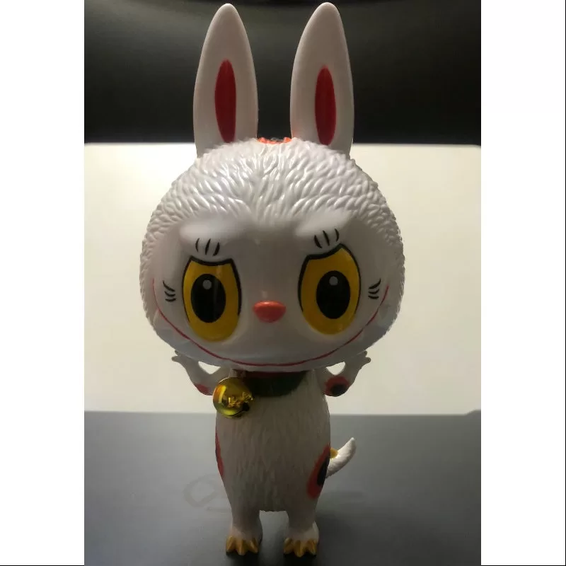 Labubu Die Monster Zimomo Maneki Weiß 2019 LIMITIERT