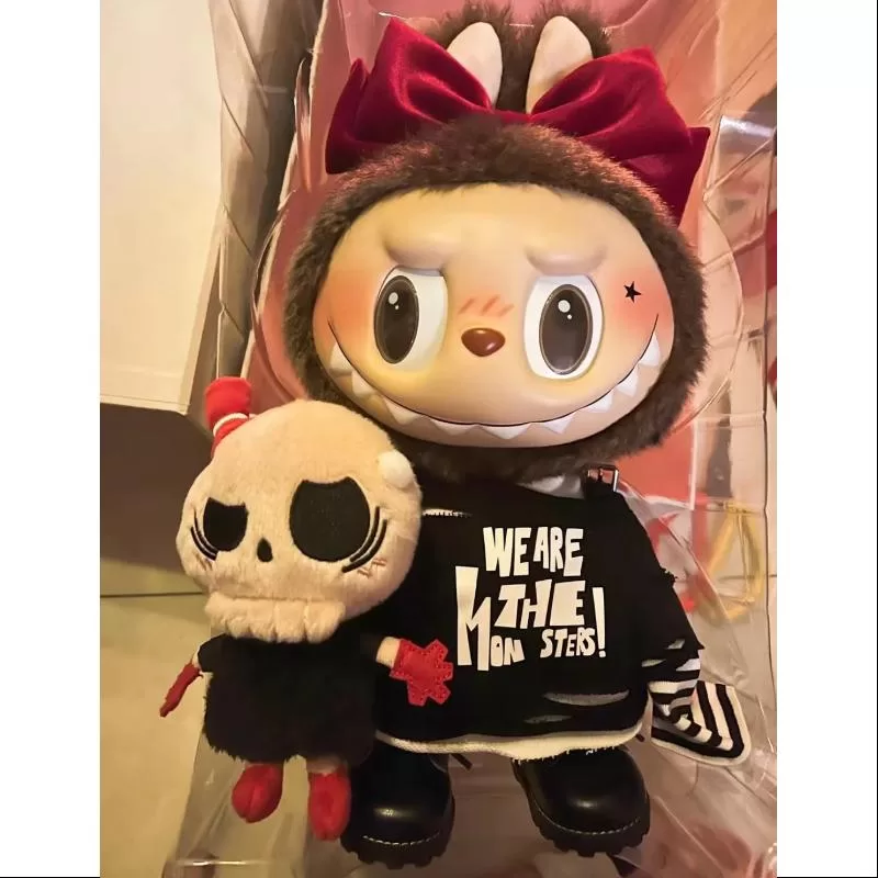 Labubu Die Monster fangen mich, wenn du mich magst Serie Vinylpuppe Schwarz Limitierte Auflage