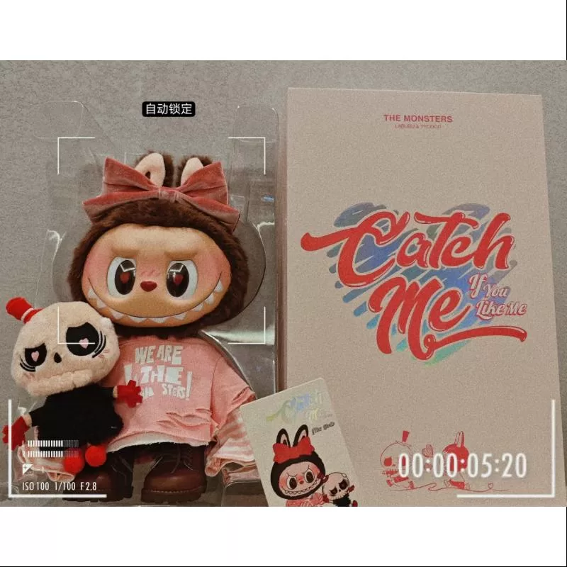 Labubu Die Monster fangen mich, wenn du mich magst Serie Vinylpuppe Secret Pink Seltene limitierte Auflage