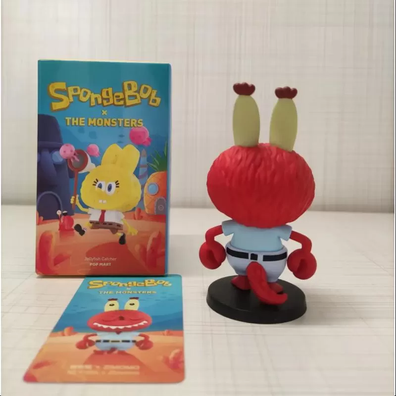 Labubu Die Monster x SpongeBob Serie Mr.Krabs X Zimomo