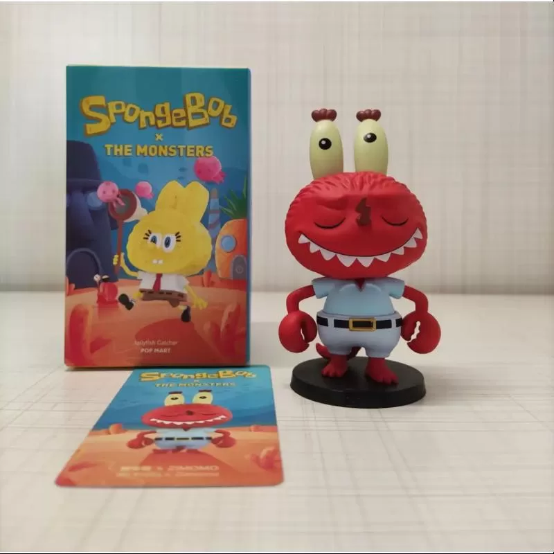 Labubu Die Monster x SpongeBob Serie Mr.Krabs X Zimomo