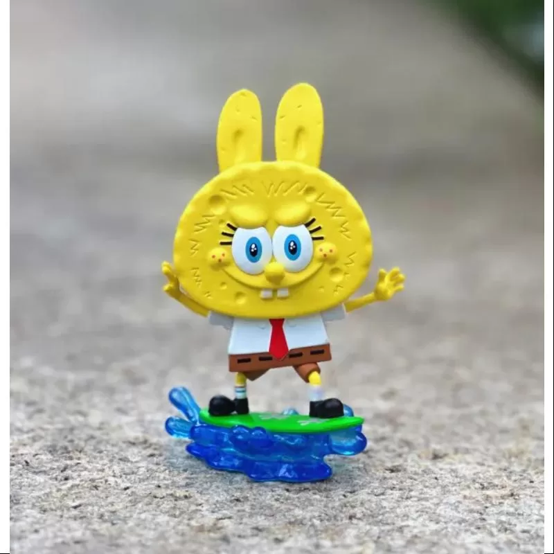 Labubu Die Monster x SpongeBob Serie Surfen