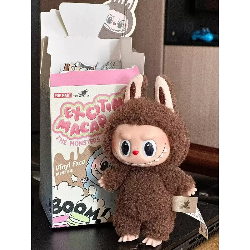 Labubu The Monsters Aufregende Macaron Vinyl Face Series Secret Chestnut Cocoa (1/72)
