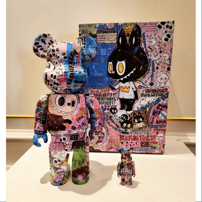 Labubu The Monsters Kasing Lung x Bearbrick 400 % & 100 % Set LIMITIERT Labubu The Monsters Kasing Lung x Bearbrick 400 % & 100 % Set LIMITIERT