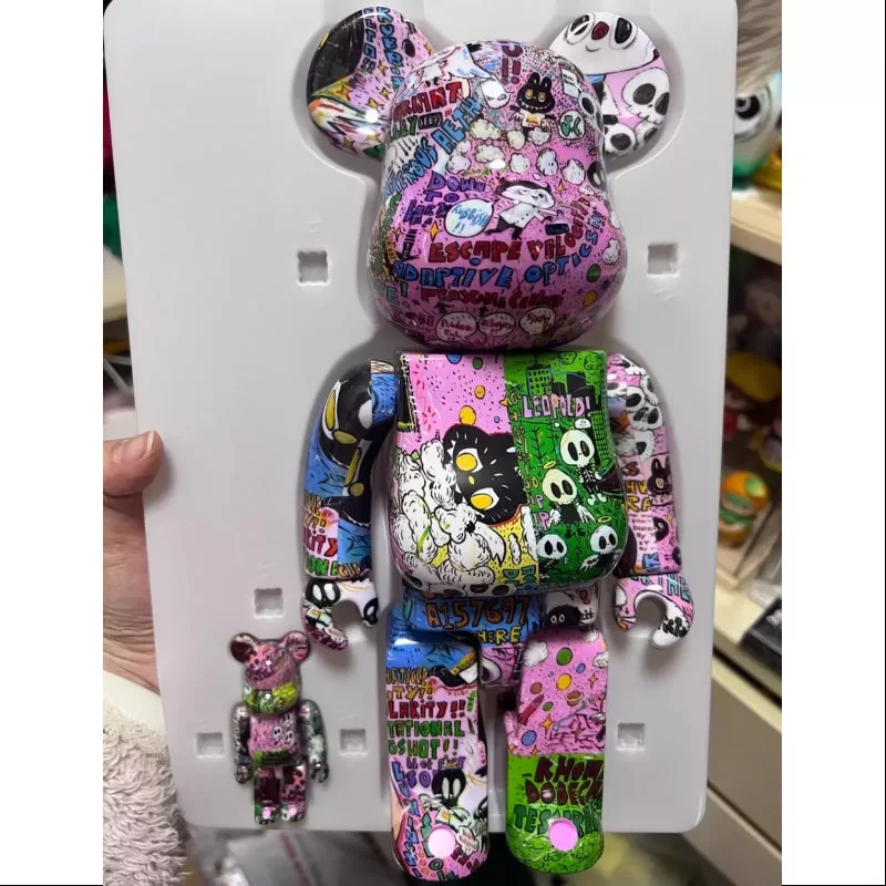 Labubu The Monsters Kasing Lung x Bearbrick 400 % & 100 % Set LIMITIERT