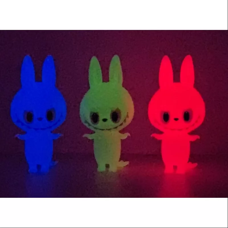 Labubu The Monsters Mini Zimomo Cone u0026 Axis u0026 Norm 2020 STS Set LIMITED (Leuchtet im Dunkeln)