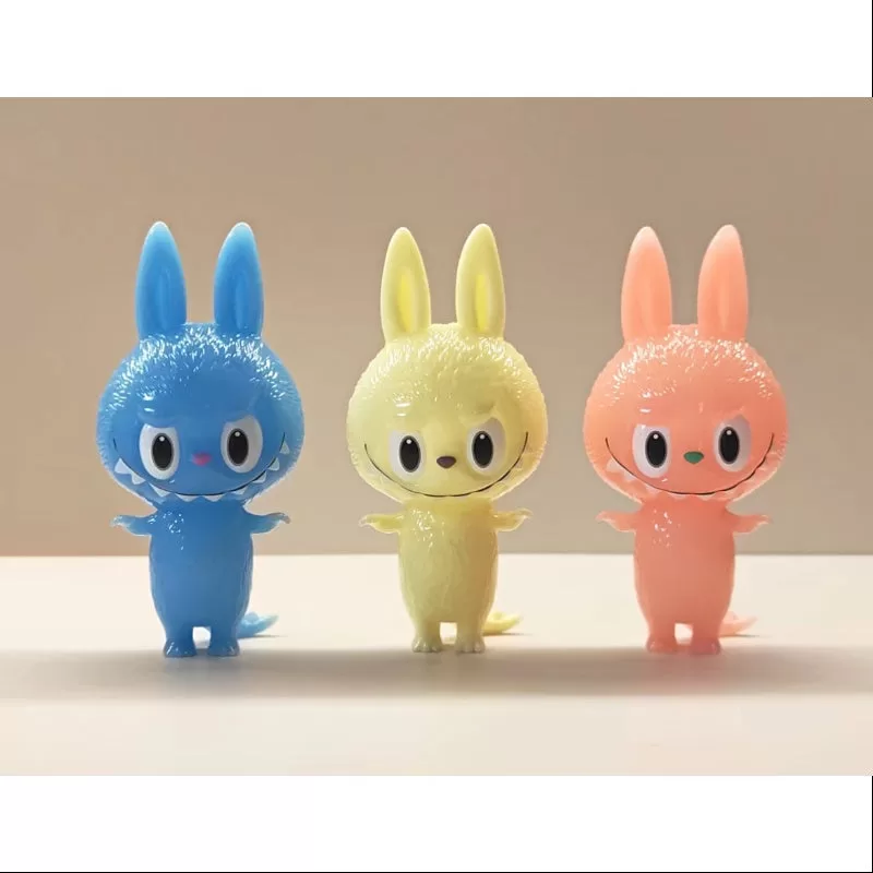 Labubu The Monsters Mini Zimomo Cone u0026 Axis u0026 Norm 2020 STS Set LIMITED (Leuchtet im Dunkeln)